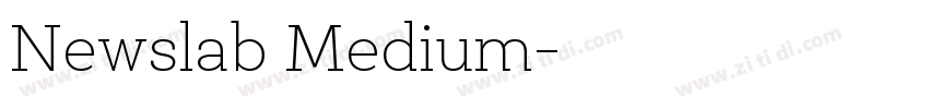 Newslab Medium字体转换